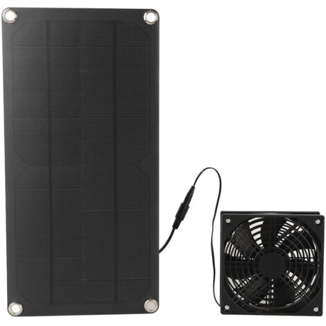 Tragbarer 20-W-Solarventilator für Gewächshaus, Hühnerstall, Tierhaus und Fenster