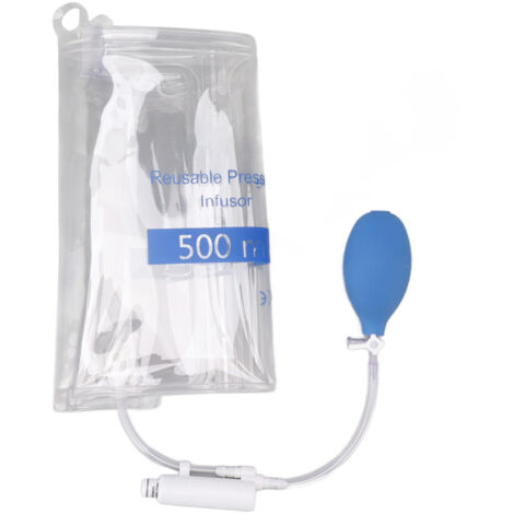 Medizinischer Druckinfusionsbeutel für die schnelle Transfusion von Blut und Flüssigkeiten, auslaufsicher und professionell.