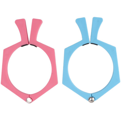 Stück rutschfeste ABS-Sublimationsbecherclips für Papier und Tassen, rosa und blau (1/5)