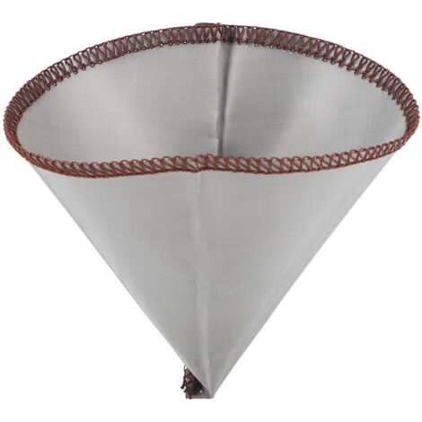 Wiederverwendbarer Kaffeefilter aus Edelstahl 304, kegelförmig für 3 bis 4 Tassen, feine Filtration ohne Papier