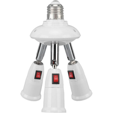 Ausziehbare E27/E26 3-in-1-Fassung mit Schalter, verstellbarer Lampenadapter 85–265 V für Zuhause (1/5)