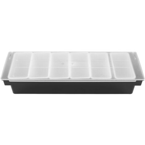 Gewürzbox mit 6 Fächern und Deckel für Salz, Zucker, Nüsse, Süßigkeiten und Trockenfrüchte – für eine übersichtliche Aufbewahrung (1/5)