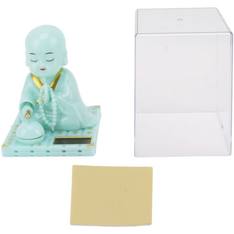 Kleine chinesische buddhistische Mönchsfigur „Nickende Sonne“, für Armaturenbrett oder Innenraum, mittlere Größe