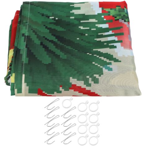 Weihnachtliche Fensterdekoration – Wasserdichter Vorhang 150 x 166 cm – Dekoration für Wohnzimmer und Innenräume (1/5)