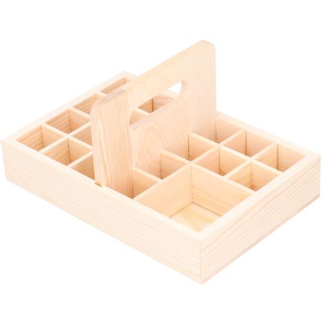 Aufbewahrungsbox aus Holz mit 21 Fächern für ätherische Öle und Nagellack, Aromatherapie-Organizer, Wohnaccessoire (1/5)
