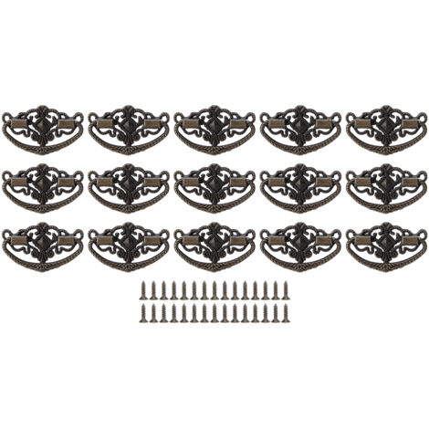 15 antike Griffe für Küchenmöbel, Schubladengriffe aus Zinklegierung, Kleinmöbelaccessoires (1/5)