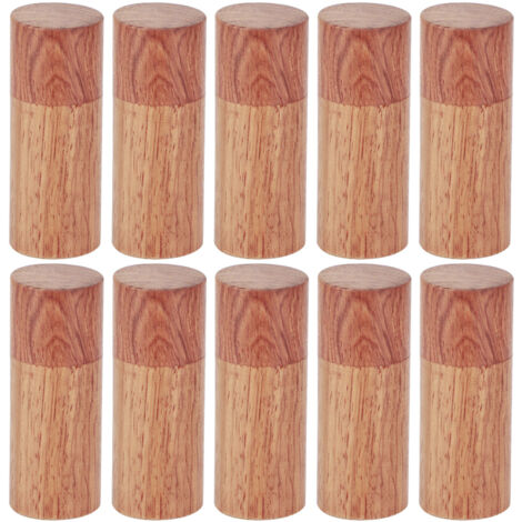 10 Holzzylinder für ätherische Öle, Aufbewahrungsbox für Reiseflaschen, 2,5 cm Durchmesser (1/5)