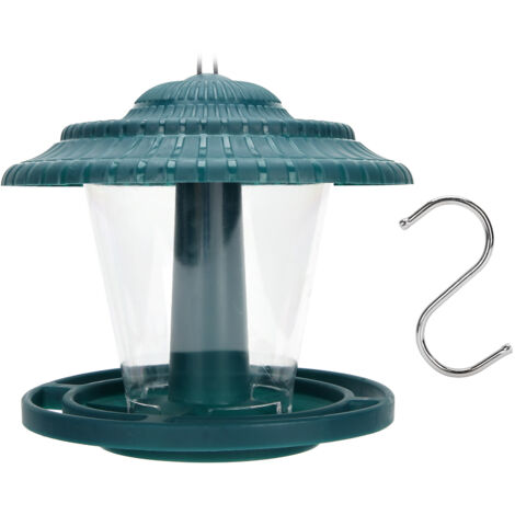 Wasserdichter, transparenter Vogelfutterspender zum Aufhängen für Garten, Balkon und Außenbereich (1/5)