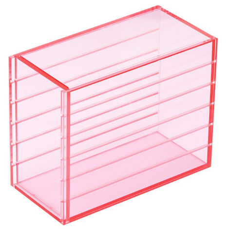 5-stöckige Aufbewahrungsbox aus transparentem Acryl für Wimpernverlängerungen, großes Fassungsvermögen, staubdicht (1/5)