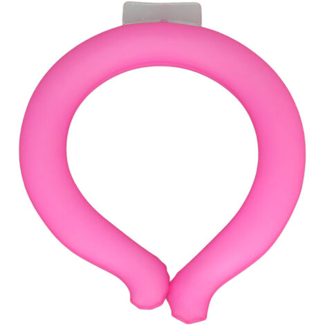 Kühlender Schlauchschal – Wiederverwendbarer Kühlschal, Größe S, Rosa, Ideal für das Büro im Sommer