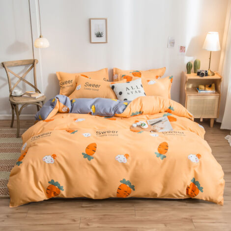 Weicher und dicker Bettbezug aus Polyester, ideal für Studentenwohnheime und Schlafzimmer, Maße 180 x 220 cm