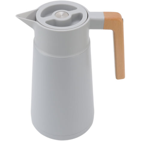 Isolierte 2-Liter-Karaffe aus Edelstahl 304, großes Fassungsvermögen mit breitem Griff, Thermoskanne für den Haushalt, Grau (1/5)