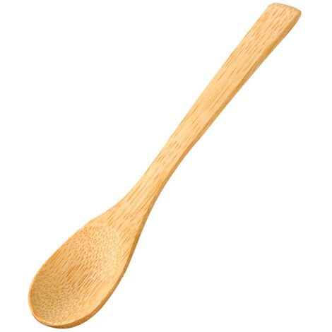 Runder Bambus-Holzlöffel für Suppen und zum Umrühren - Natürliches Küchenutensil