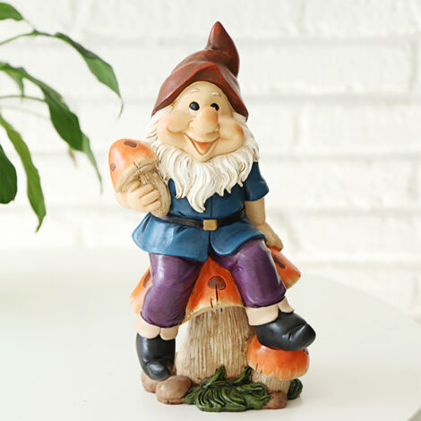 Gartenzwerg-Statue aus Kunstharz, niedliche Gartendekoration für den Außenbereich (1/5)