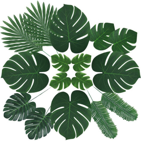 60 künstliche tropische Blätter für hawaiianische Innendekoration (1/5)
