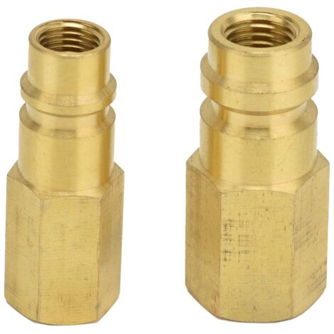 Stück R134A Klimaanlagenadapter 1/4 SAE Hochdruck-Konverter Schnellanschluss (1/5)