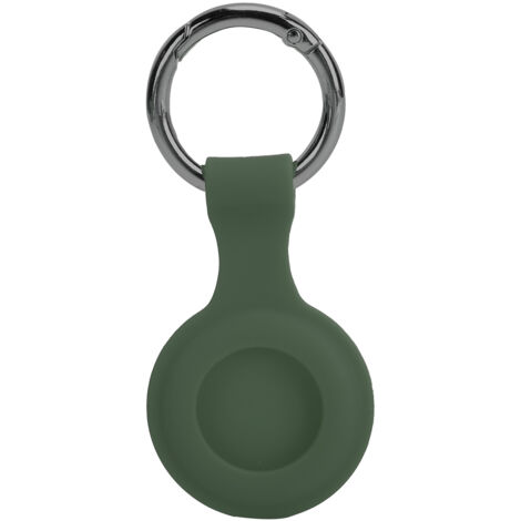 Schutzhülle aus Silikon mit Schlüsselring zur Diebstahlsicherung für iPhone, Militärgrün (1/5)