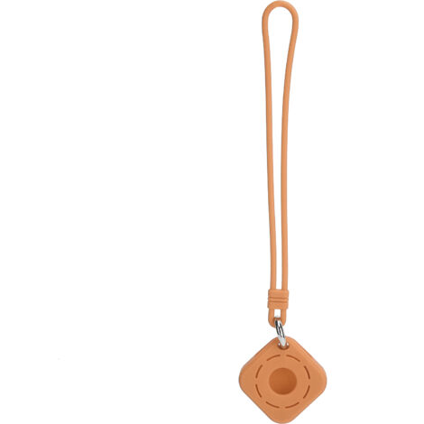 Schutzhülle aus Silikon mit Handschlaufe für iOS-Tracker, quadratisches Hohlgehäuse, orange (1/5)