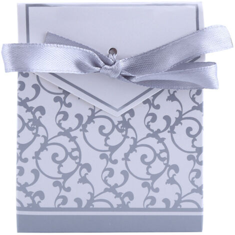 10 bezaubernde Geschenkboxen mit Schleife für Süßigkeiten als Gastgeschenke bei Hochzeiten (1/5)