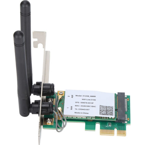 Wlan Hardware Dualband-WLAN-Adapter (2,4/5 GHz, 300 Mbit/s) für Desktop-PCs, stabile ...