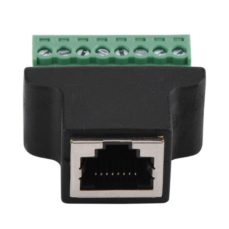 RJ45-Ethernet-DVR-Buchse auf 8-polige Schraubklemmenblock
