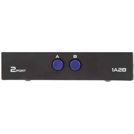 Manueller 2/4-Port-USB-2.0-Umschalter für PC, Drucker, Scanner ...