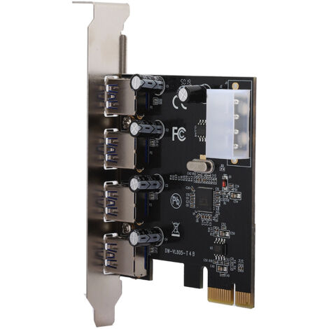 PCI-E-Erweiterungskarte für 4 USB 3.0-Anschlüsse mit ultraschneller Datenübertragungsrate von 5 Gbit/s (1/5)
