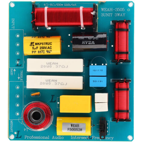 3-Wege-300-Watt-Audio-Frequenzweiche, Frequenzteiler für DIY-KTV- und Bühnenlautsprecher