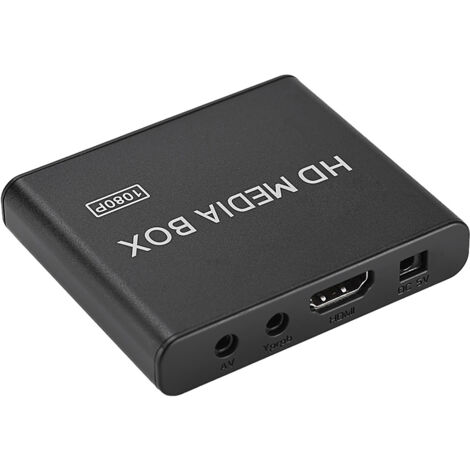 Mmc Boxes Mini-Multimedia-Box mit Full HD 1080p, kompatibel mit USB/MMC, Formate ...