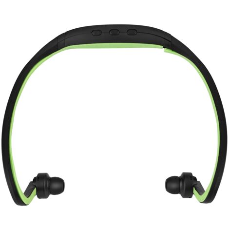 Kabellose Bluetooth 4.1 Sportkopfhörer mit Mikrofon und TF-Kartensteckplatz, Grün (1/5)