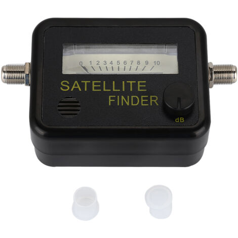Satellitendetektor 9501 mit schwarzem Bildschirm und gelber Anzeige, 13-18V DC-Netzteil (1/5)