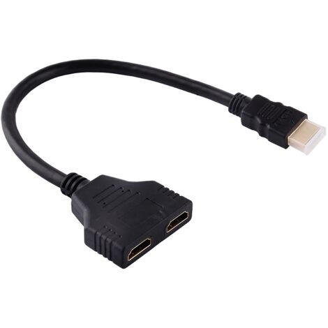 HDMI-Stecker auf 2 Buchsen 1080P-Splitterkabel, Adapter für HD-Fernseher und mehrere Monitore (1/5)