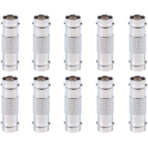 10 Stück BNC-Buchsen-auf-BNC-Buchsen-Adapter für CCTV-Überwachungskameras (1/5)