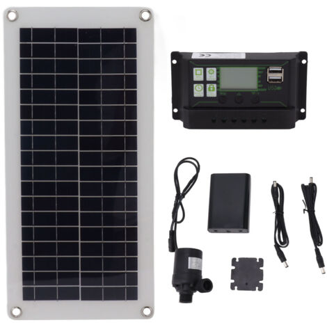 10W 18V polykristallines Solarset mit 100A Regler, Batteriekasten und Pumpe für Wohnmobile