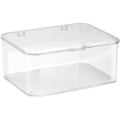 Transparente Aufbewahrungsbox mit großem Fassungsvermögen fürs Büro – Multifunktionaler Organizer für Handy und Zubehör mit staubdichtem Deckel (1/5)