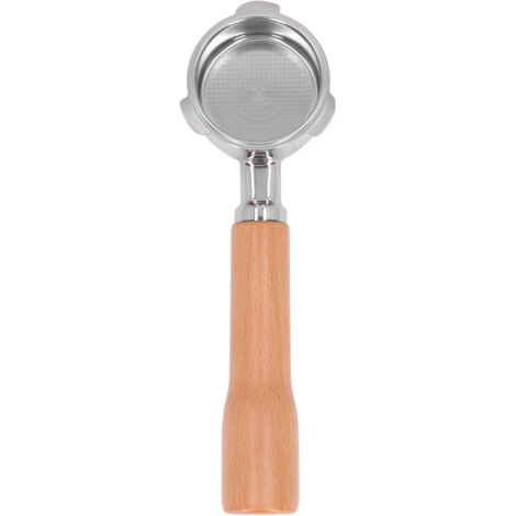 Siebträger 51 mm, 3 Ohren, Edelstahl, für Donlim 6001 5403 KF5400 C1 Kaffeemaschine, bodenlose Ausführung