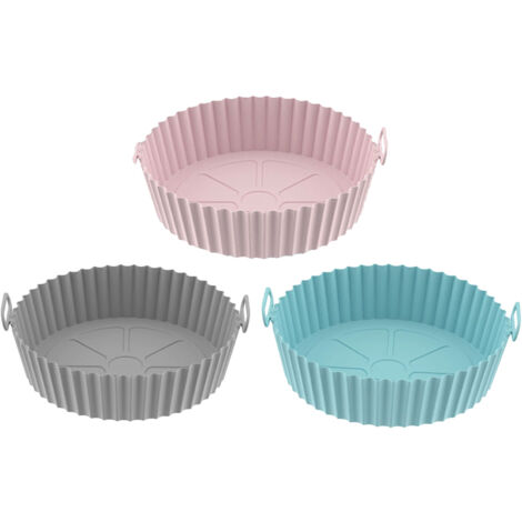 3-teiliges, wiederverwendbares Silikon-Backset für Fritteusen, Antihaftbeschichtungen, Backofen und Herd (1/5)
