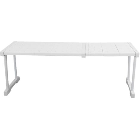 Ausziehbares und stapelbares Regal, Tragkraft 55 kg, Schrankteiler, verstellbare Länge 67–88 cm (1/5)