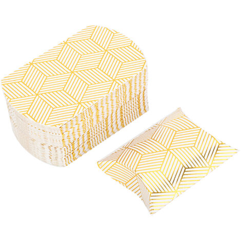50 Stück Bonbonboxen aus Papierkissen für Hochzeiten, Geburtstage, Partys und als Geschenke (1/5)