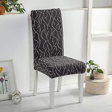 Stuhlhussen, 4-teilig, dehnbar, abnehmbar, waschbar, modern, für Esszimmer, Überzüge - Hochzeitsstrauß-Dekoration, Gastgeber (1/5)
