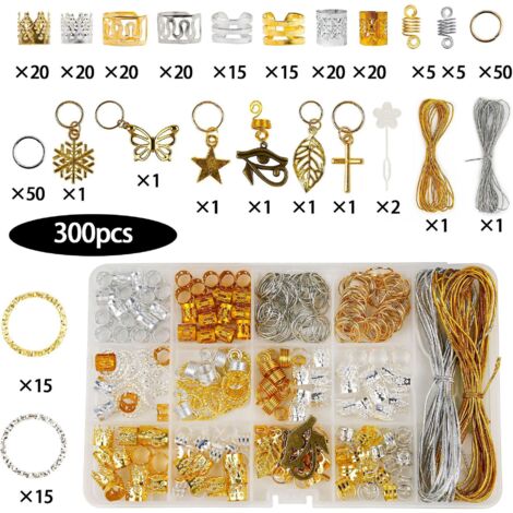 Set mit 300 Haaraccessoires aus Aluminium (1/4)