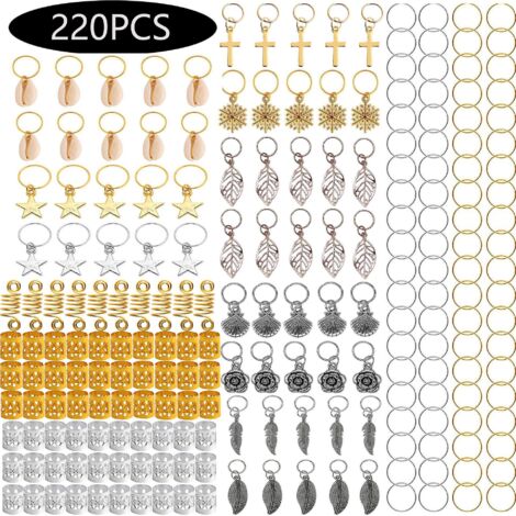 Set mit 220 Haaraccessoires aus Aluminium (1/4)