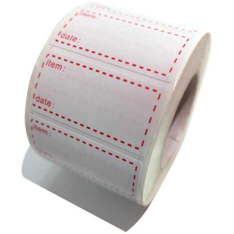 1000 Rollen Etiketten für Tiefkühlkost, Ilauke selbstklebende Datumsetiketten 50 x 25 mm, abnehmbar und wasserfest (1/5)