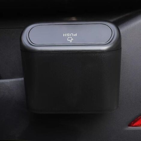 2er-Set kleine Auto-Mülleimer, Auto-Mülleimer mit Deckel, auslaufsicherer Auto-Mülleimer, tragbare Hänge-Aufbewahrungsbox fürs Auto, P (1/5)
