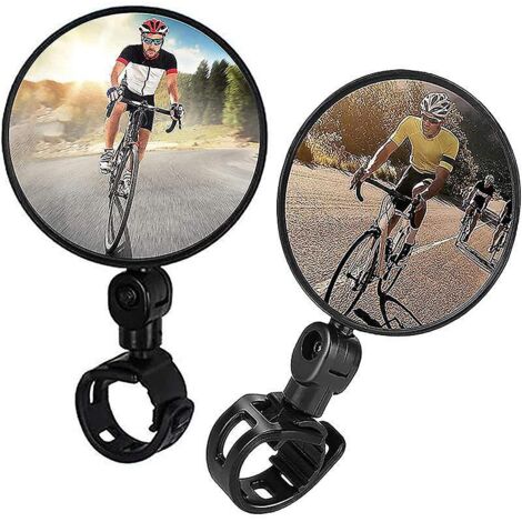 Stück Fahrradspiegel, verstellbarer 360°-Drehspiegel, Weitwinkel-Konvexspiegel aus Acryl, Sicherheitsspiegel (1/5)