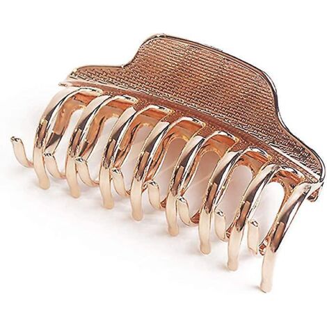 Retro-Haarspange aus Metalllegierung (Roségold), große Haarspange, Punk-Haarspange, Haarspange für Damen (1/5)