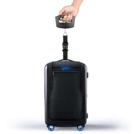 PSE Elektronische Gepäckwaage, maximal 50 kg, tragbare Digitalwaage für Reisegepäck (1/5)