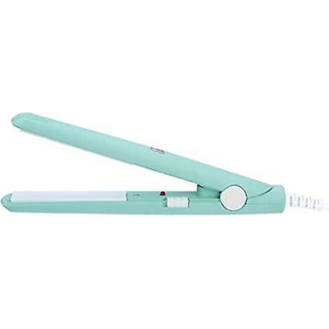 Mini-Haarglätter, Mini-Keramik-Haarglätter, Haarglätter in Reisegröße, Werkzeug zum Locken von glattem Haar ((grün)) (1/5)