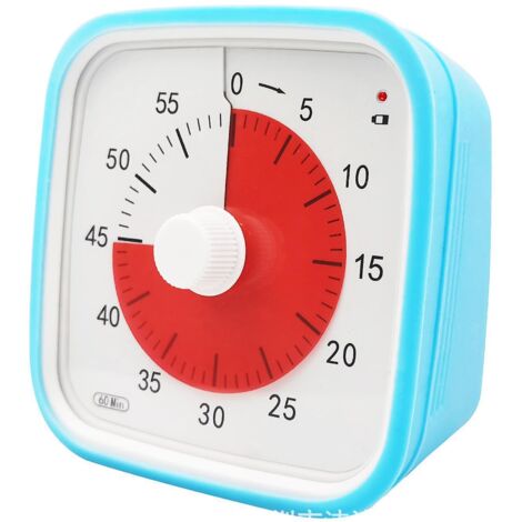 Mod Sprint Edition 60-Minuten-Visual-Timer für Kinder im Klassenzimmer, Homeschooling-Tool, Lehrertischuhr und Bürobesprechungen (Himmelblau) (1/5)
