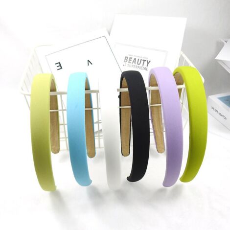 Sechsteiliges Set in verschiedenen Farben, koreanischer Modestil, schlichtes Retro-Stirnband aus Schwamm, vielseitig kombinierbar, wird unter dem Haar getragen (1/5)